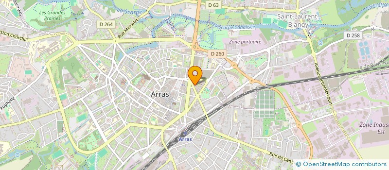 localisation de l'entreprise MADAME NATHALIE DHALENNE à ARRAS