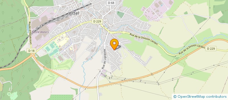 localisation de l'entreprise MADAME NATHALIE-DIANE BETARD  VITTEL