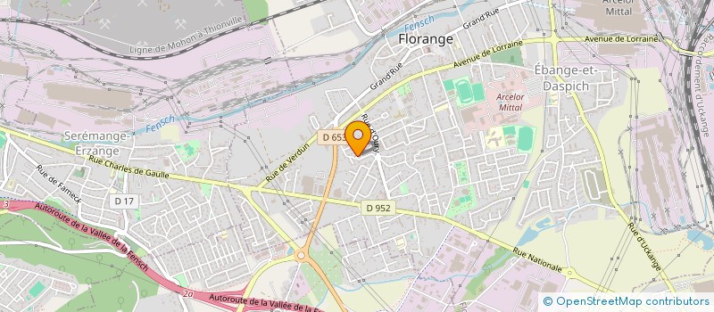 localisation de l'entreprise MADAME NATHALIE DIAVORINI  FLORANGE