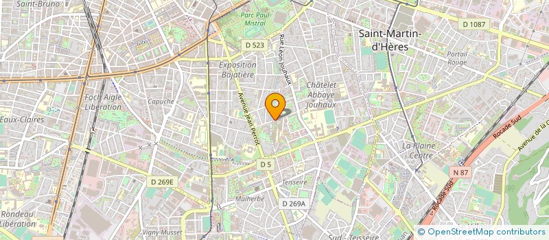localisation de l'entreprise MADAME NATHALIE DIAZ  GRENOBLE