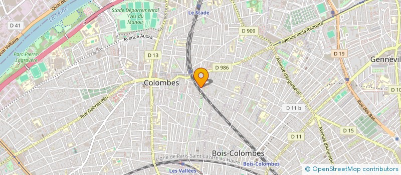 localisation de l'entreprise MADAME NATHALIE DIBY à COLOMBES