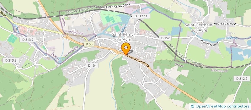 localisation de l'entreprise MADAME NATHALIE DIEU à SAINT-REMY-SUR-AVRE