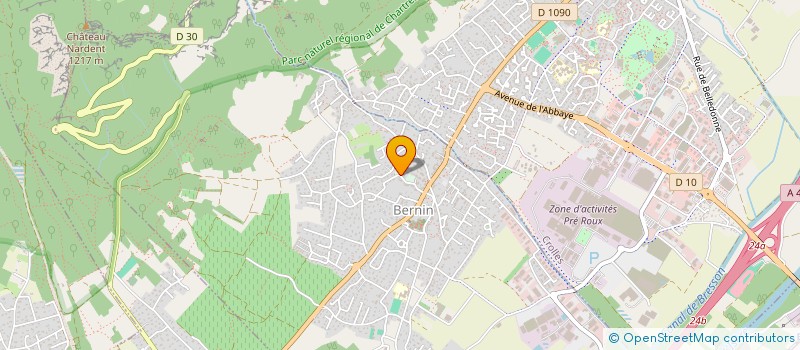 localisation de l'entreprise MADAME NATHALIE DIGONNET  BERNIN