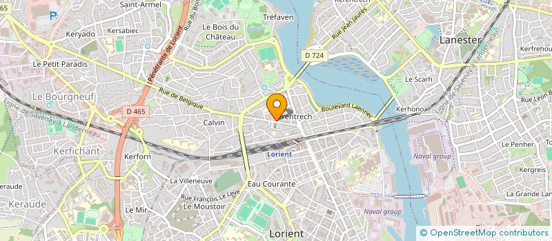 localisation de l'entreprise MADAME NATHALIE DINAM à LORIENT