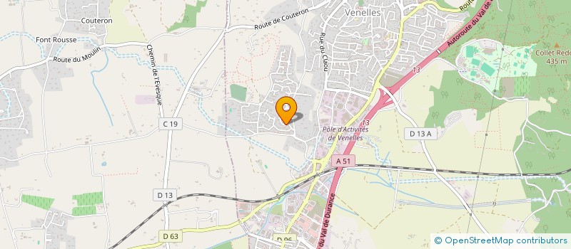 localisation de l'entreprise MADAME NATHALIE DIOULOUFET  VENELLES