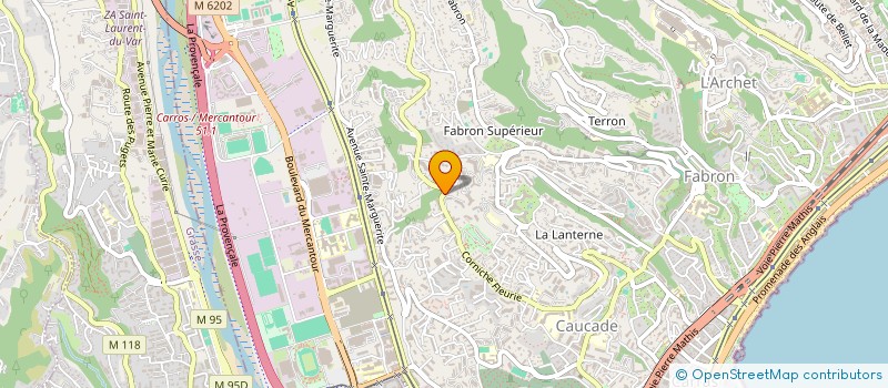 localisation de l'entreprise MADAME NATHALIE DOLCIAMI  NICE