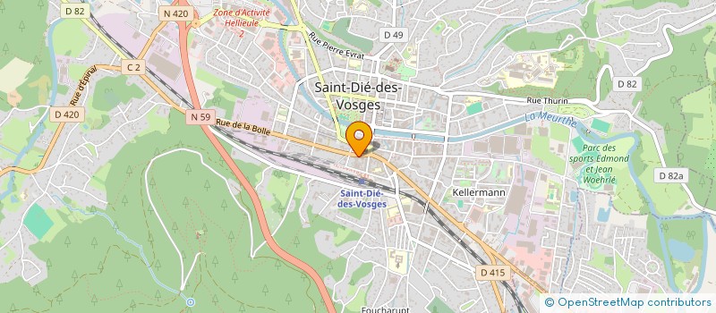 localisation de l'entreprise MADAME NATHALIE DORIDANT  SAINT-DIE-DES-VOSGES