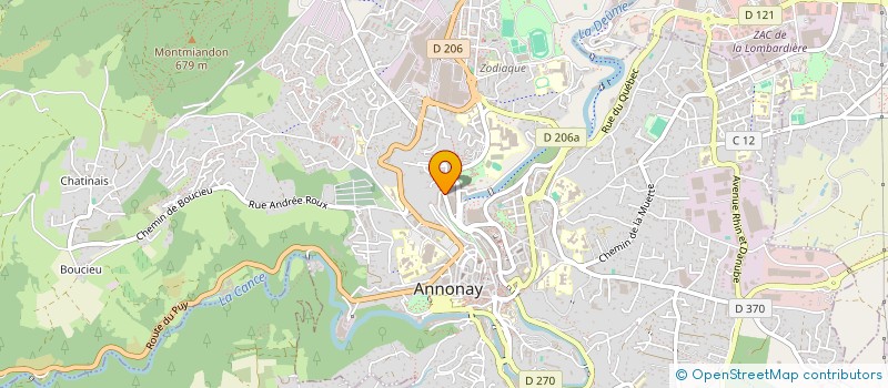 localisation de l'entreprise MADAME NATHALIE DORTHE  ANNONAY