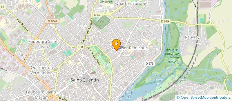 localisation de l'entreprise MADAME NATHALIE DOUALLE à SAINT-QUENTIN