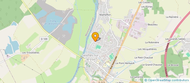 localisation de l'entreprise MADAME NATHALIE DOUAY  SEICHES-SUR-LE-LOIR