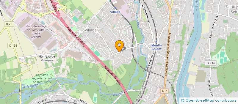 localisation de l'entreprise MADAME NATHALIE DOUCET  VILLABE