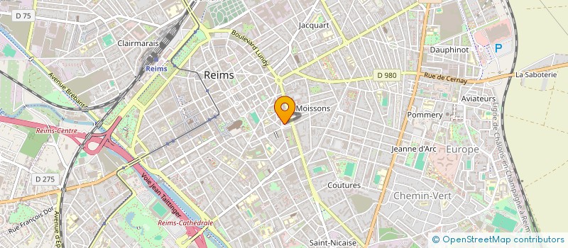 localisation de l'entreprise MADAME NATHALIE DOUET à REIMS