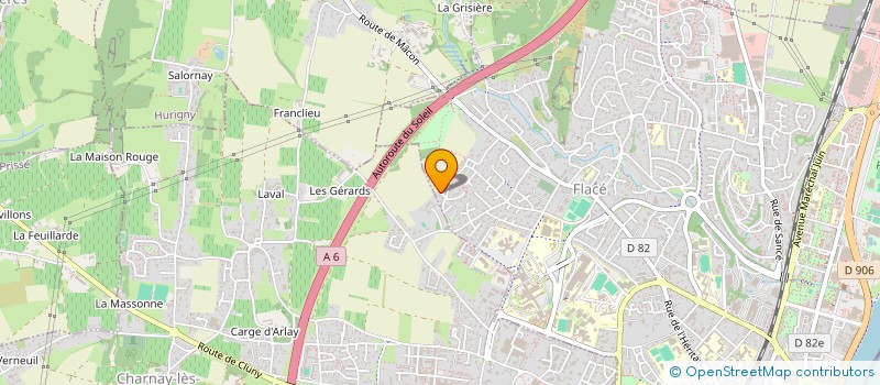 localisation de l'entreprise MADAME NATHALIE DREVET  MACON