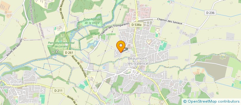 localisation de l'entreprise MADAME NATHALIE DREVET  BEAUMONT-LES-VALENCE