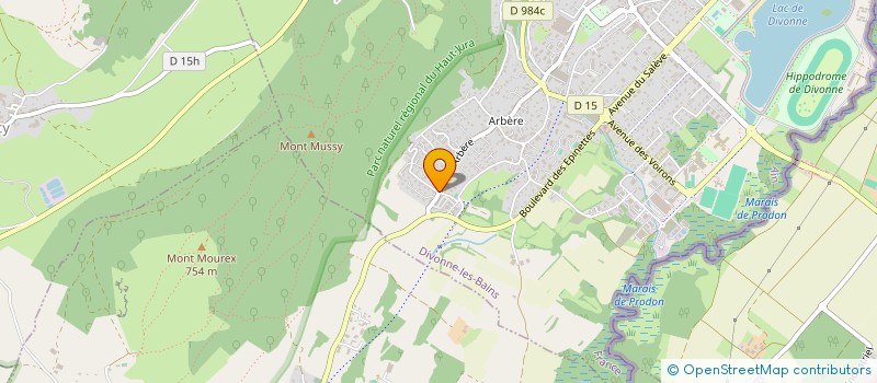 localisation de l'entreprise MADAME NATHALIE DRIBAULT  DIVONNE-LES-BAINS