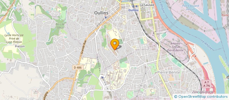 localisation de l'entreprise MADAME NATHALIE DRIGUET  OULLINS-PIERRE-BENITE