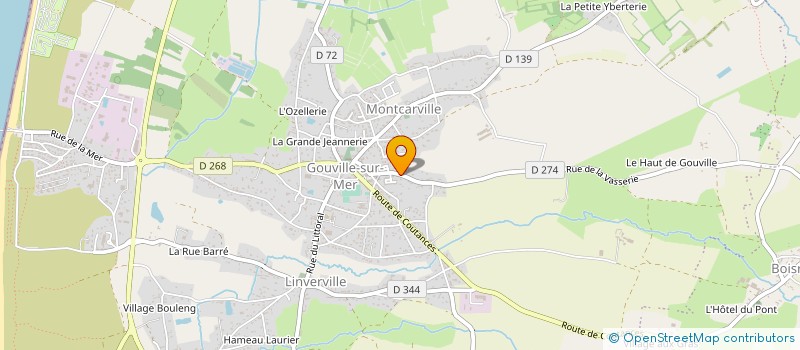 localisation de l'entreprise MADAME NATHALIE DROMAIN  GOUVILLE-SUR-MER