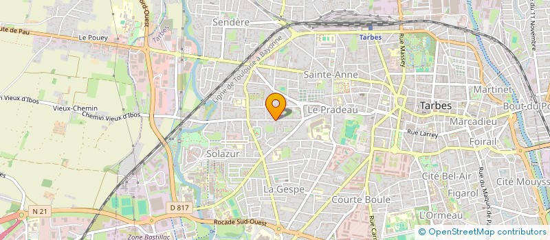 localisation de l'entreprise MADAME NATHALIE DROUILHET  TARBES