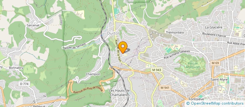 localisation de l'entreprise MADAME NATHALIE DUA  DURTOL