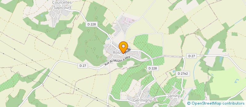 localisation de l'entreprise MADAME NATHALIE DUBOIS à ROSNAY