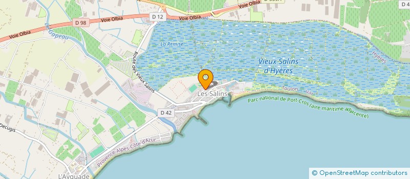 localisation de l'entreprise MADAME NATHALIE DUBOIS  HYERES