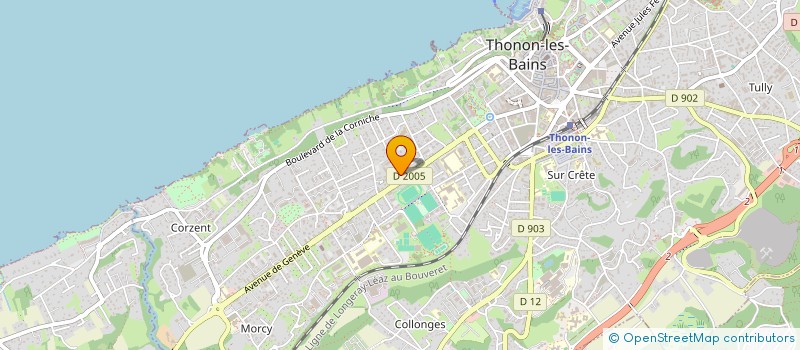 localisation de l'entreprise MADAME NATHALIE DUBOULOZ MONNET à THONON-LES-BAINS