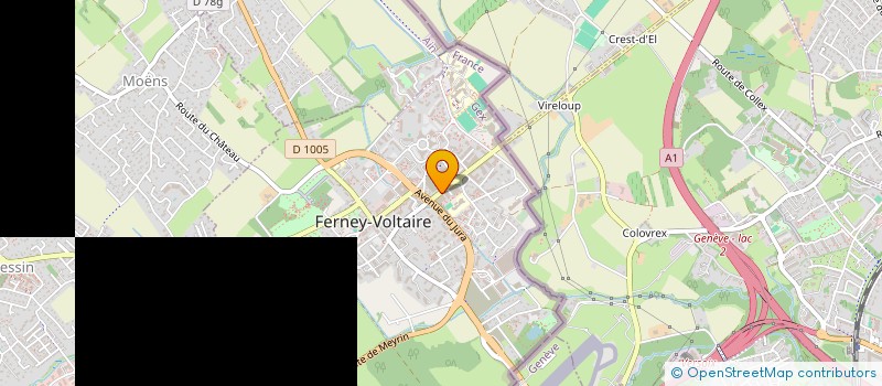 localisation de l'entreprise MADAME NATHALIE DUCHANGE à FERNEY-VOLTAIRE