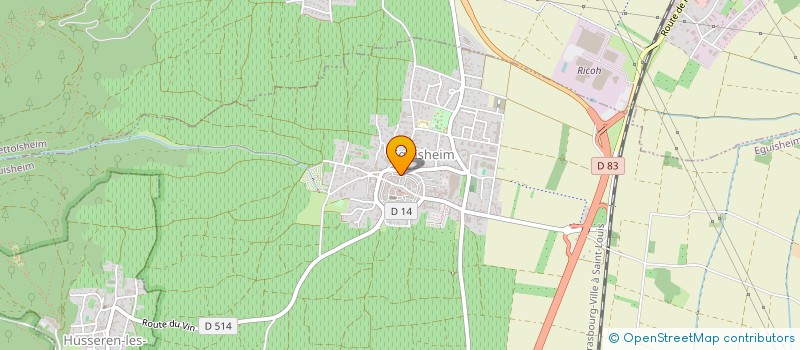 localisation de l'entreprise MADAME NATHALIE DUCHEMIN  EGUISHEIM