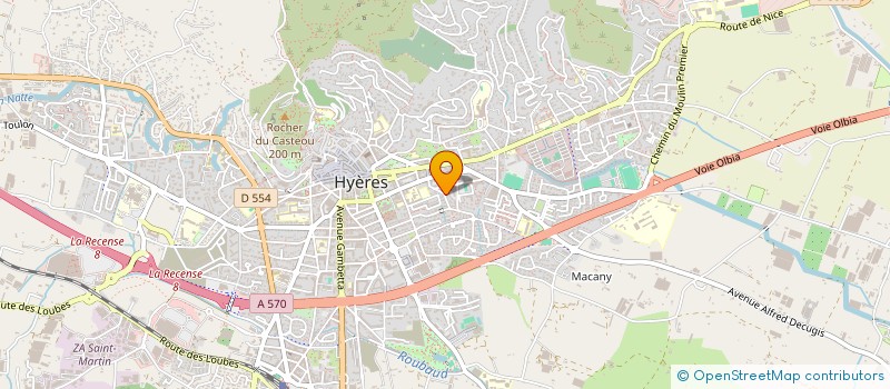 localisation de l'entreprise MADAME NATHALIE DUCLOY  HYERES