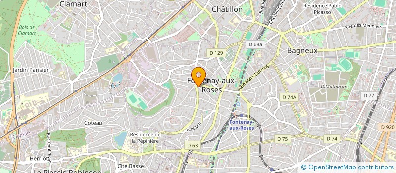 localisation de l'entreprise MADAME NATHALIE DUDAN à FONTENAY-AUX-ROSES
