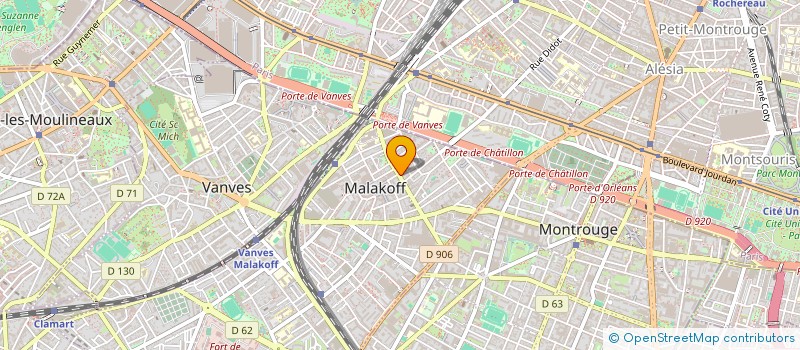 localisation de l'entreprise MADAME NATHALIE DUFRESNE  MALAKOFF