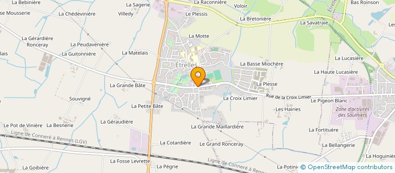 localisation de l'entreprise MADAME NATHALIE DUGUE  ETRELLES