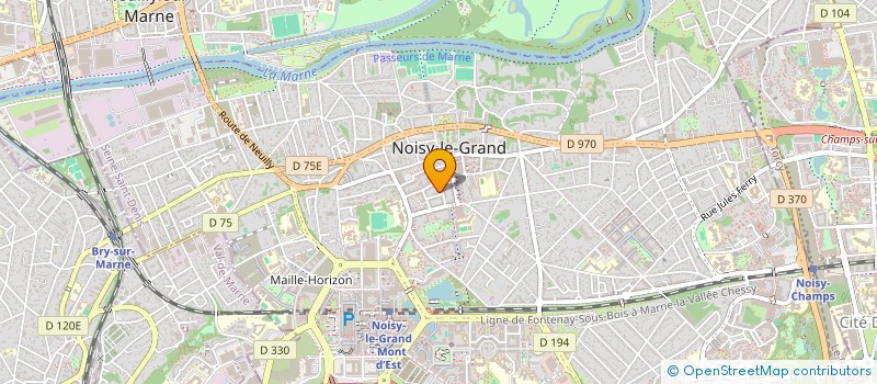 localisation de l'entreprise MADAME NATHALIE DUGUERET  NOISY-LE-GRAND