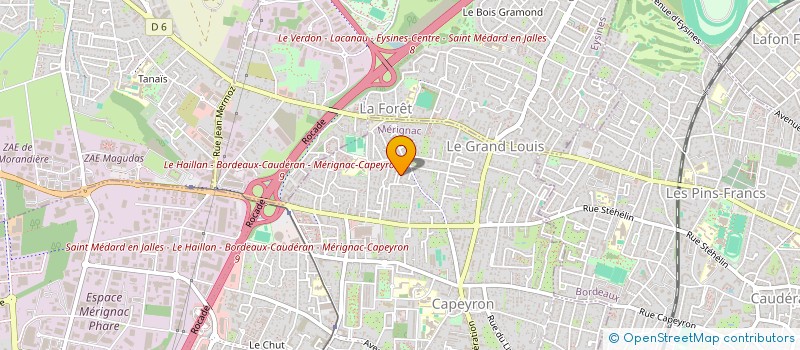 localisation de l'entreprise MADAME NATHALIE DULIN à MERIGNAC