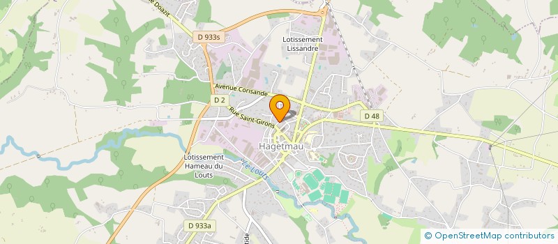 localisation de l'entreprise MADAME NATHALIE DUMARTIN  HAGETMAU