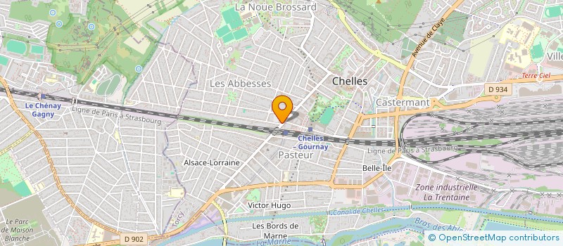 localisation de l'entreprise MADAME NATHALIE DUMONTET  CHELLES