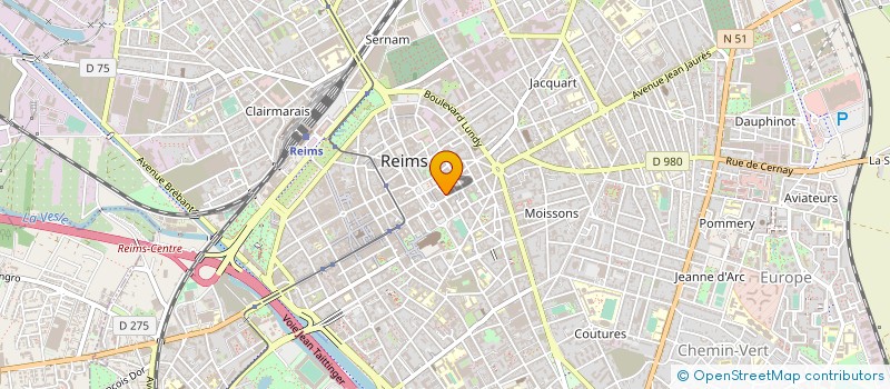 localisation de l'entreprise MADAME NATHALIE DUPEUX à REIMS