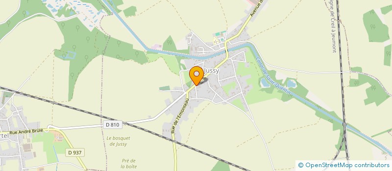 localisation de l'entreprise MADAME NATHALIE DUPONT  JUSSY