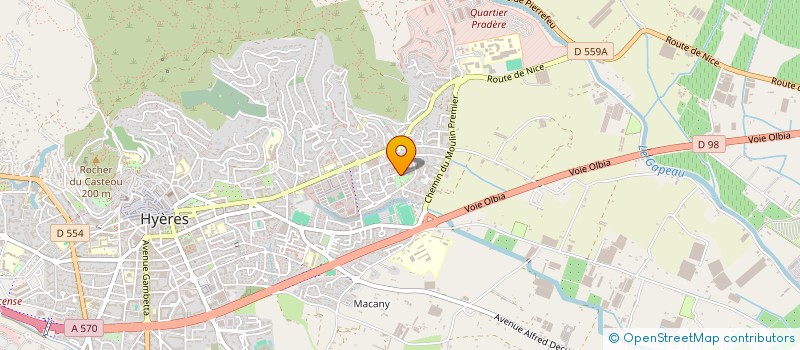 localisation de l'entreprise MADAME NATHALIE DUPONT à HYERES