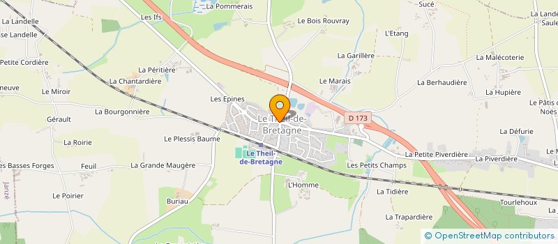 localisation de l'entreprise MADAME NATHALIE DUPRE  LE THEIL-DE-BRETAGNE