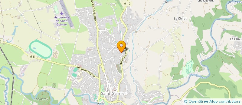 localisation de l'entreprise MADAME NATHALIE DUPRE  SAINT-GALMIER