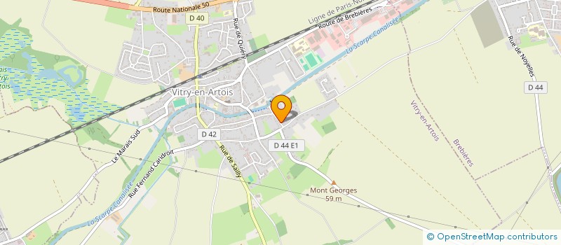 localisation de l'entreprise MADAME NATHALIE DUPUIS  VITRY-EN-ARTOIS