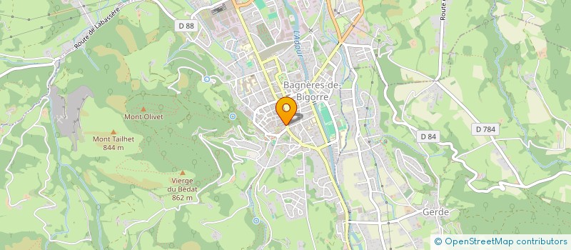 localisation de l'entreprise MADAME NATHALIE DUPUY  BAGNERES-DE-BIGORRE