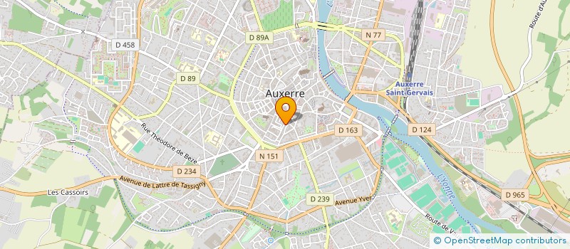 localisation de l'entreprise MADAME NATHALIE DURAND à AUXERRE