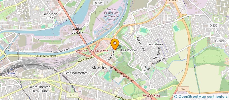 localisation de l'entreprise MADAME NATHALIE DURAND  MONDEVILLE