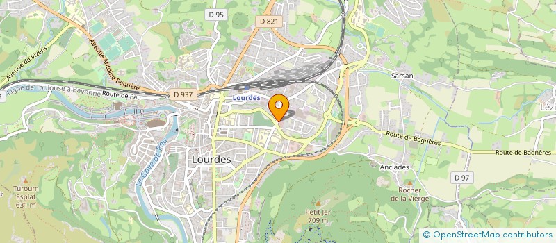 localisation de l'entreprise MADAME NATHALIE DURAND  LOURDES