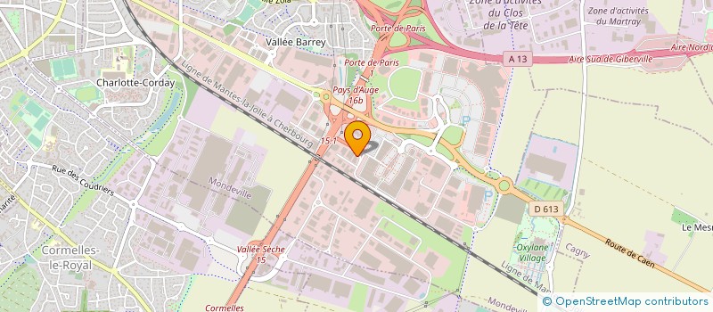 localisation de l'entreprise MADAME NATHALIE DURAND  MONDEVILLE