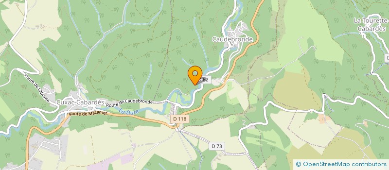 localisation de l'entreprise MADAME NATHALIE DURAND  BROUSSES-ET-VILLARET