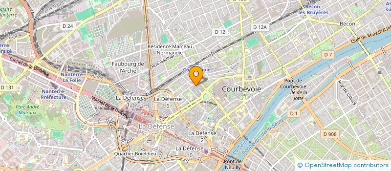 localisation de l'entreprise MADAME NATHALIE DURAND  COURBEVOIE