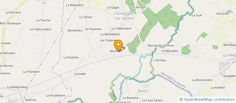 localisation de l'entreprise MADAME NATHALIE DURAND à COULONGES-SUR-SARTHE